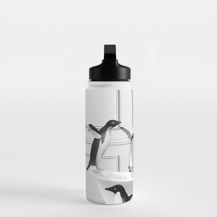 Penguin in Bathtub Water Bottle Gallery Image 3