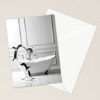 Penguin in Bathtub Stationery Card Gallery Image 2