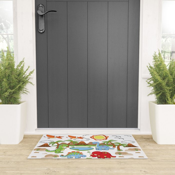 Dinosaur Welcome Mat Gallery Image 3