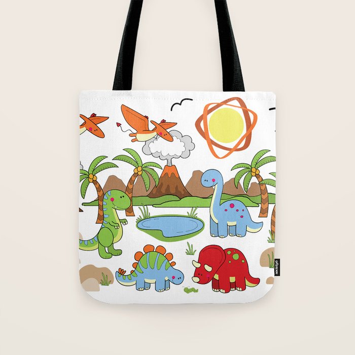 Dinosaur Tote Bag Gallery Image 1