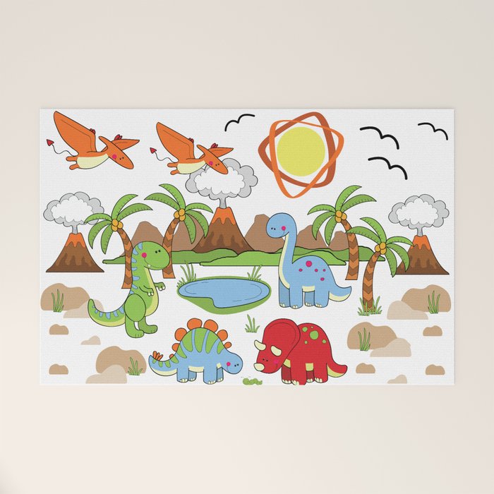 Dinosaur Welcome Mat Gallery Image 1