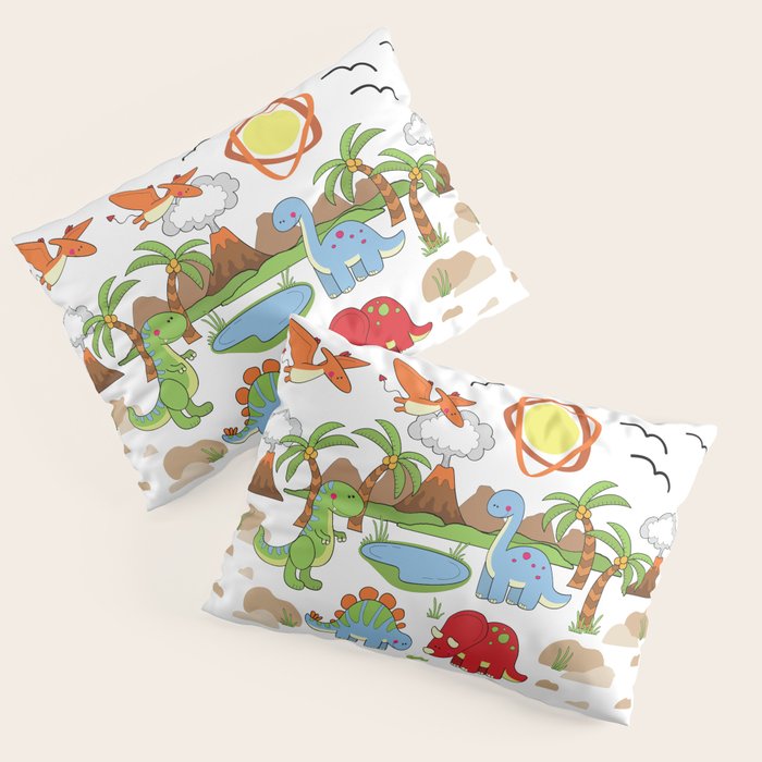 Dinosaur Pillow Sham Gallery Image 1