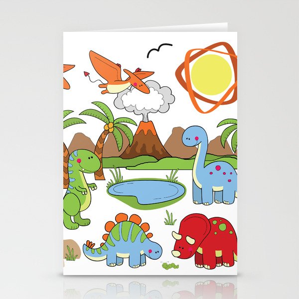 Dinosaur Stationery Card Gallery Image 1
