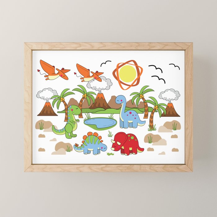 Dinosaur Mini Art Print Gallery Image 1