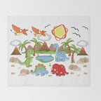 Dinosaur Throw Blanket Gallery Image 2