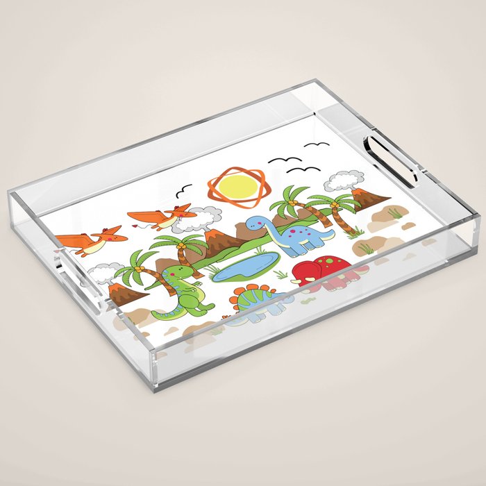 Dinosaur Acrylic Tray Gallery Image 1