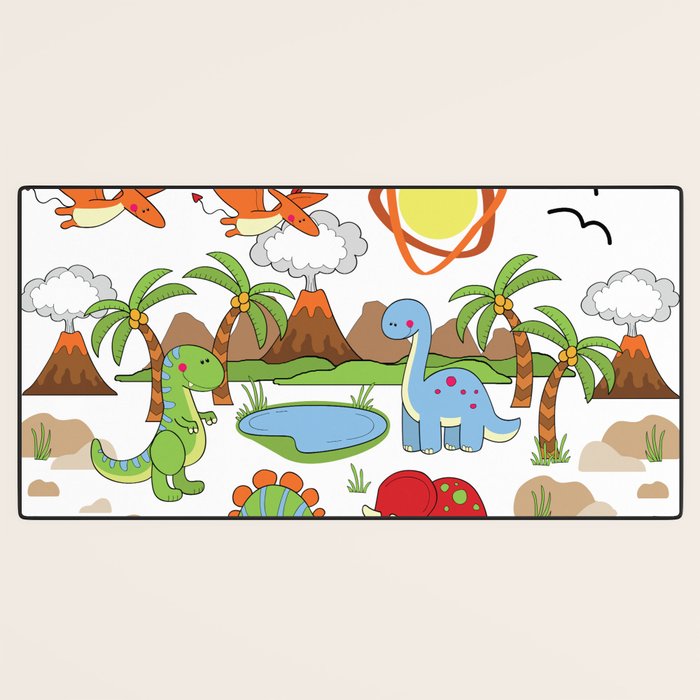 Dinosaur Desk Mat Gallery Image 3