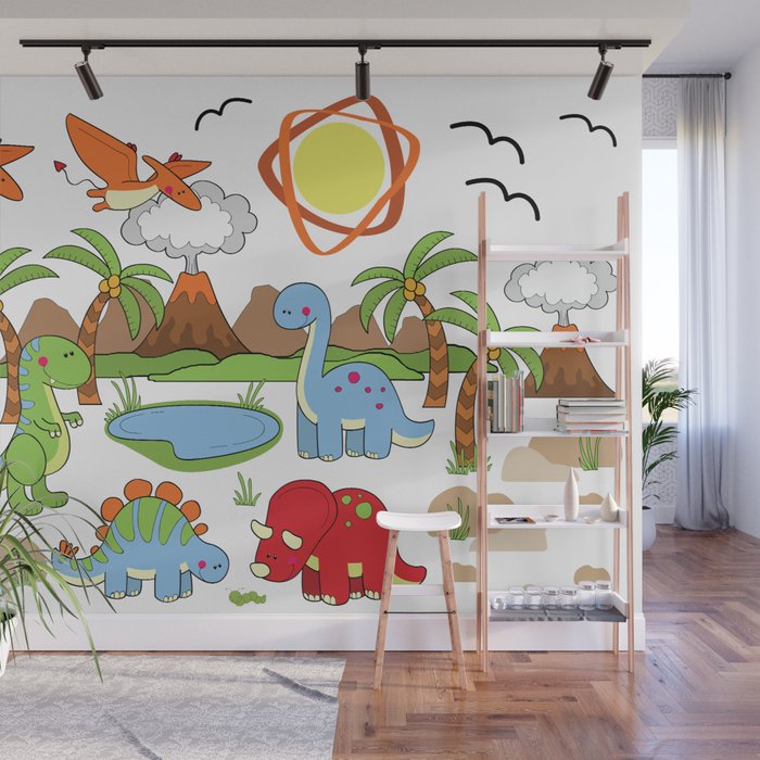 Dinosaur Wall Mural