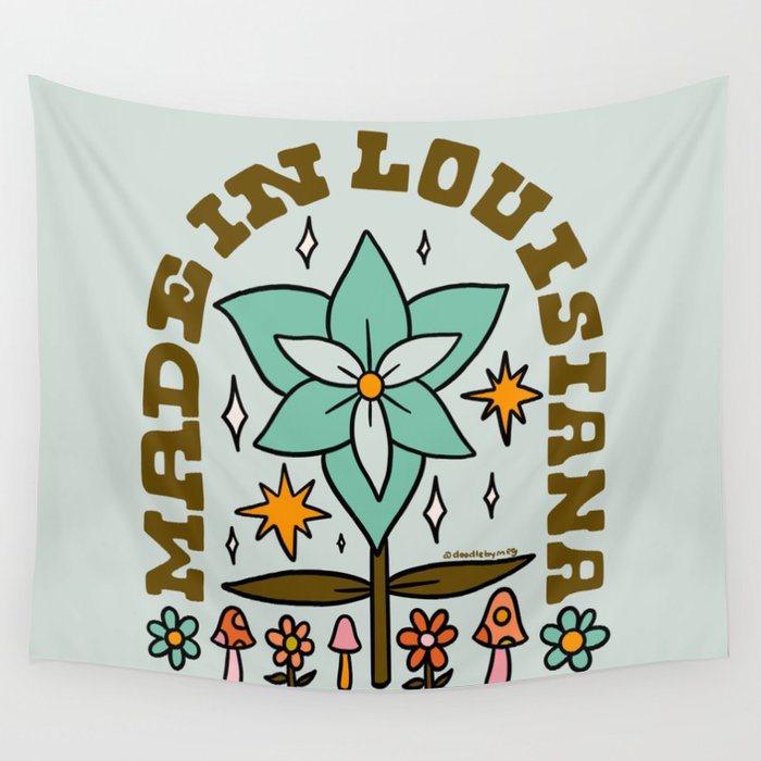 Made In Louisiana Wall Tapestry Gallery Image 4
