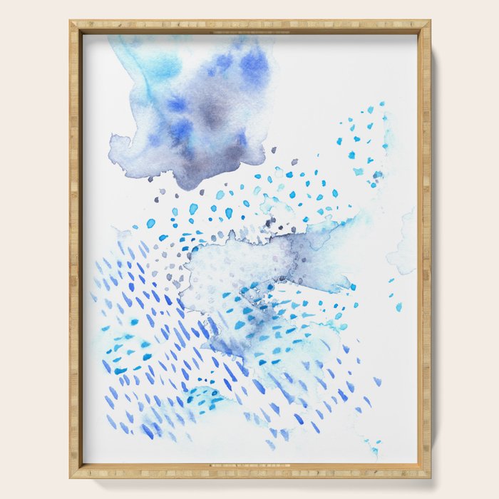 Blue Water Serving Tray Gallery Image 1