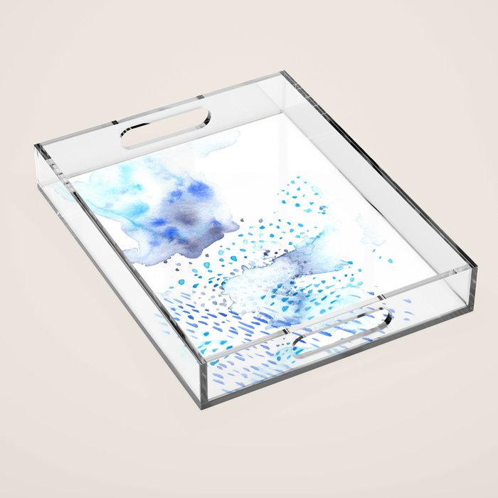 Blue Water Acrylic Tray Gallery Image 1