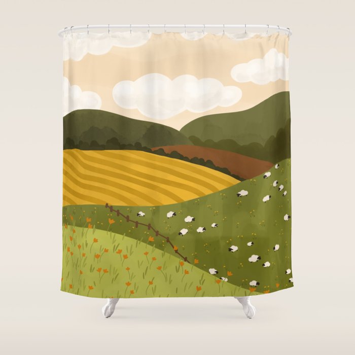 Autumn Landscape Shower Curtain Gallery Image 1