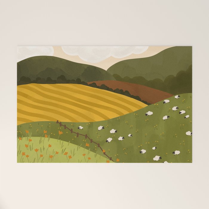 Autumn Landscape Welcome Mat Gallery Image 1