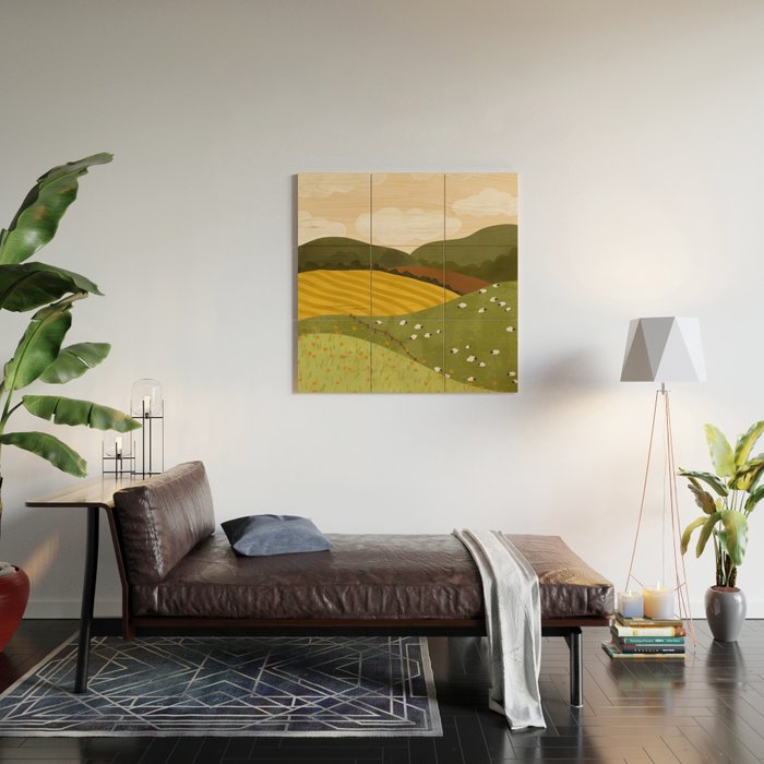 Autumn Landscape Wood Wall Art Gallery Image 2