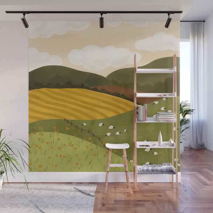 Autumn Landscape Wall Mural Gallery Image 1