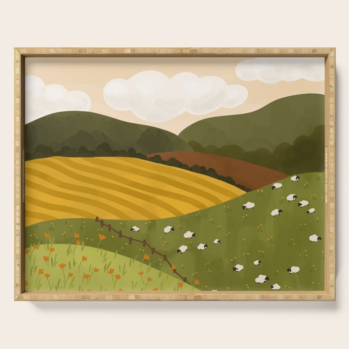 Autumn Landscape Serving Tray Gallery Image 1