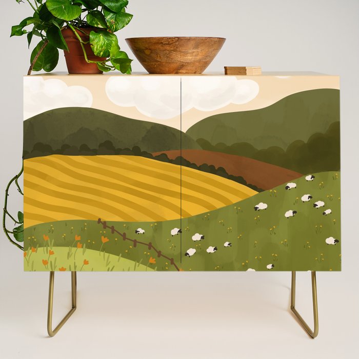 Autumn Landscape Credenza Gallery Image 1