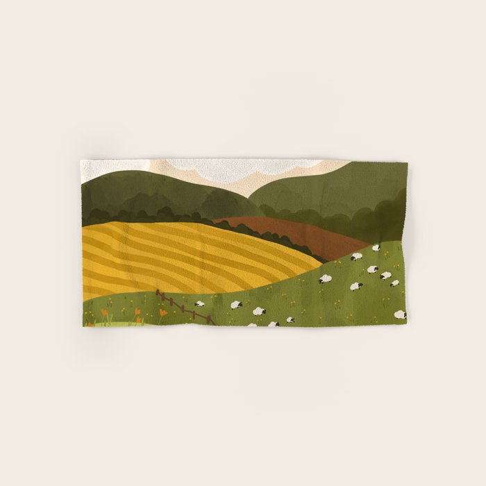 Autumn Landscape Bath Towel Gallery Image 1