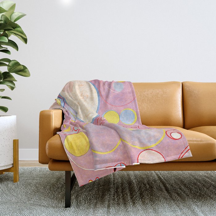 Hilma af Klint "The Ten Largest, No. 08, Adulthood, Group IV" Throw Blanket Gallery Image 1