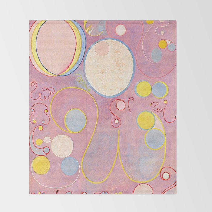 Hilma af Klint "The Ten Largest, No. 08, Adulthood, Group IV" Throw Blanket Gallery Image 2