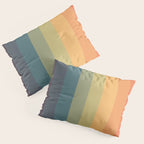 Colorful Retro Striped Rainbow Pillow Sham Gallery Image 3