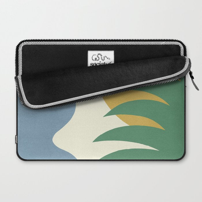 Mediterranean Abstract - Blue Green Laptop Sleeve Gallery Image 2