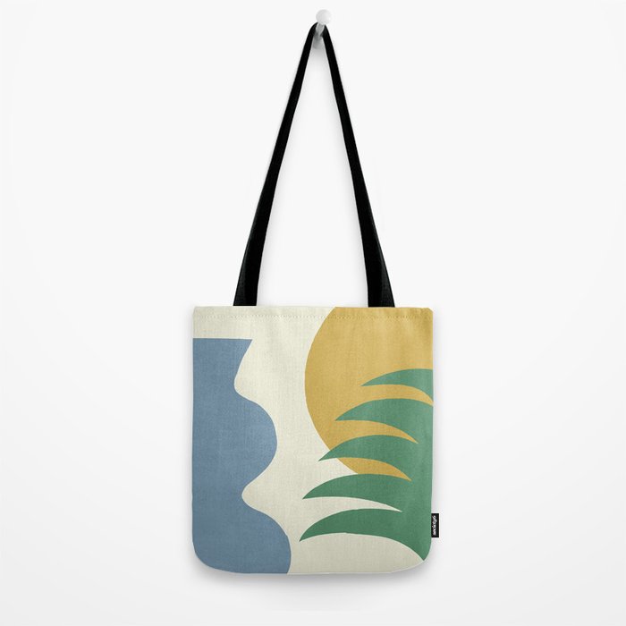 Mediterranean Abstract - Blue Green Tote Bag Gallery Image 2