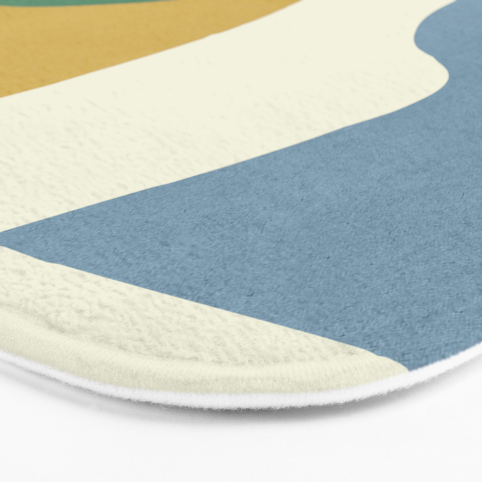 Mediterranean Abstract - Blue Green Bath Mat Gallery Image 3