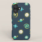 Pastel space pattern - dark iPhone Case Gallery Image 1