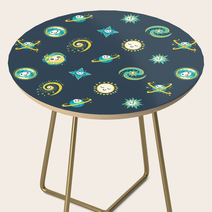 Pastel space pattern - dark Side Table Gallery Image 2