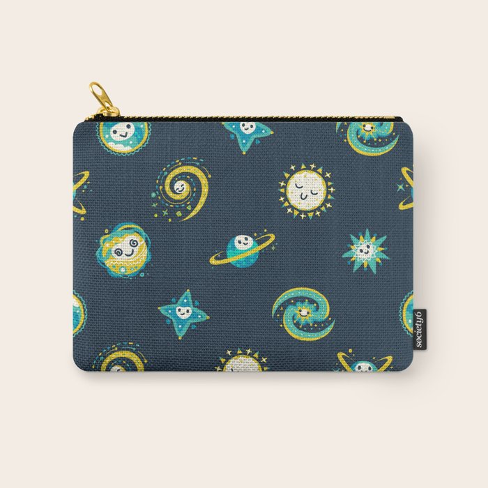 Pastel space pattern - dark Carry All Pouch Gallery Image 1