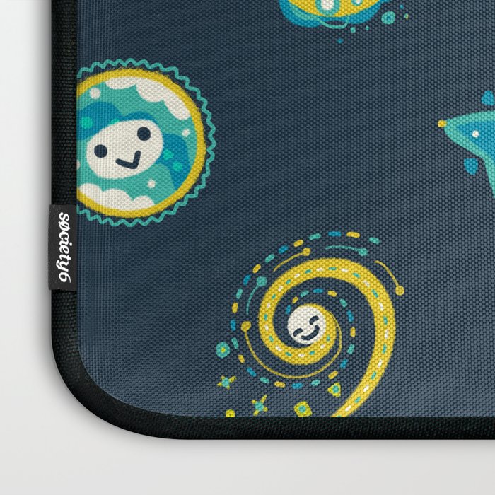 Pastel space pattern - dark Laptop Sleeve Gallery Image 3
