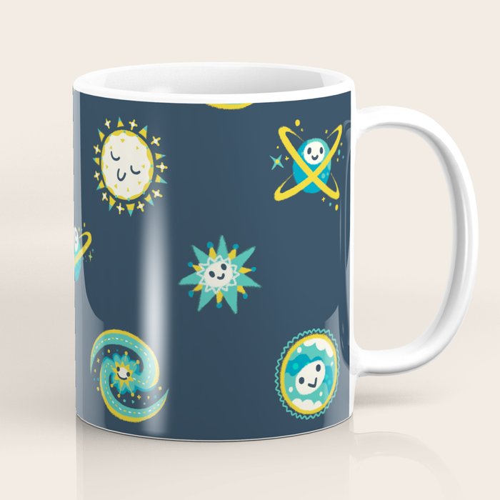 Pastel space pattern - dark Coffee Mug Gallery Image 1