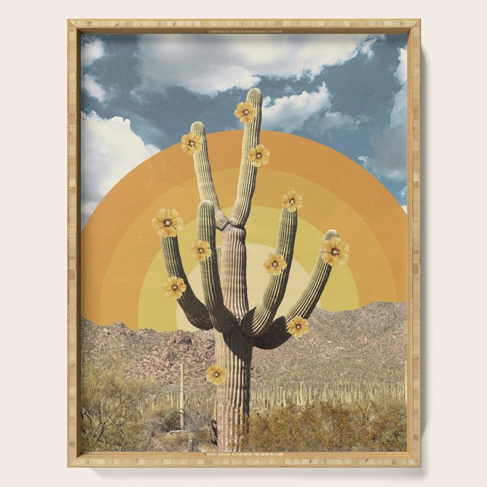 Flower of Desert Serving Tray Gallery Image 1