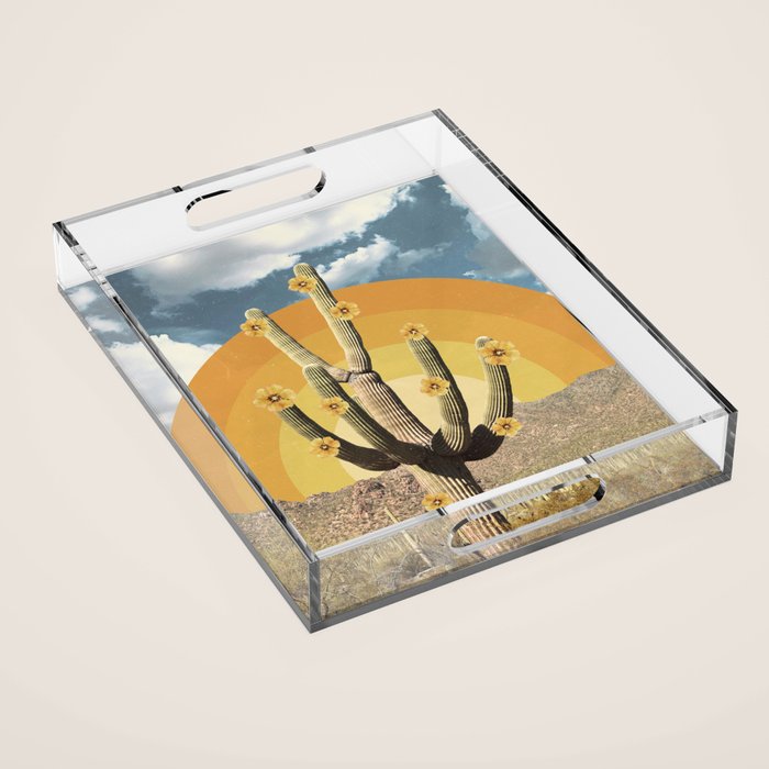 Flower of Desert Acrylic Tray Gallery Image 1