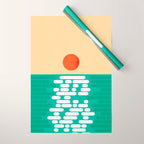 Sun over the sea Wrapping Paper Gallery Image 1