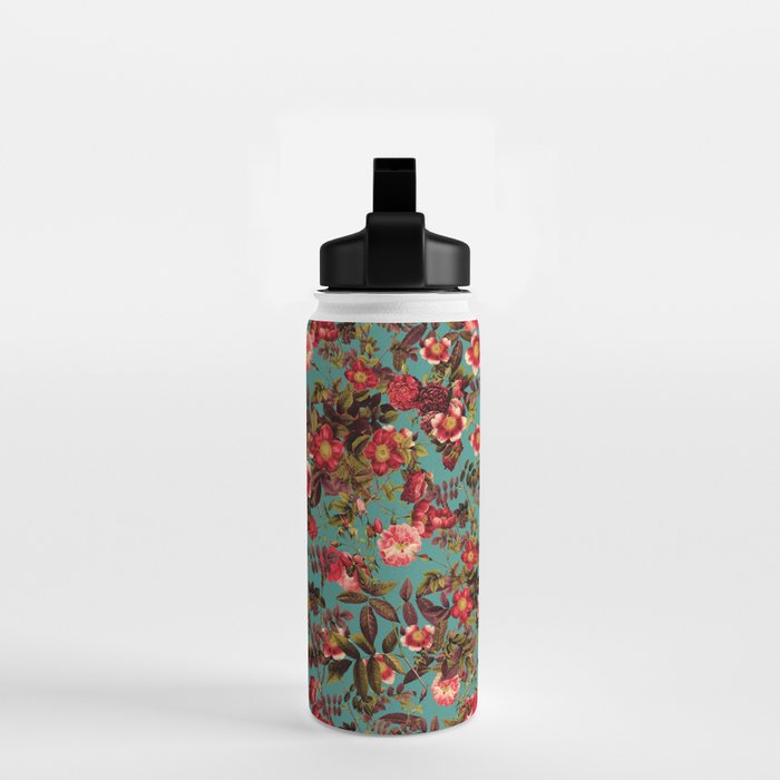 Spring Summer Floral Pattern Water Bottle Gallery Image 2