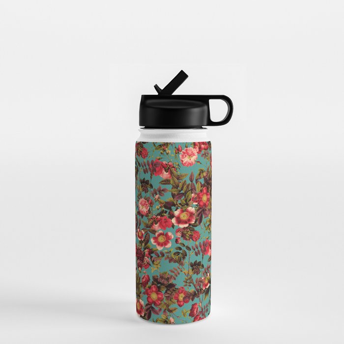 Spring Summer Floral Pattern Water Bottle Gallery Image 1