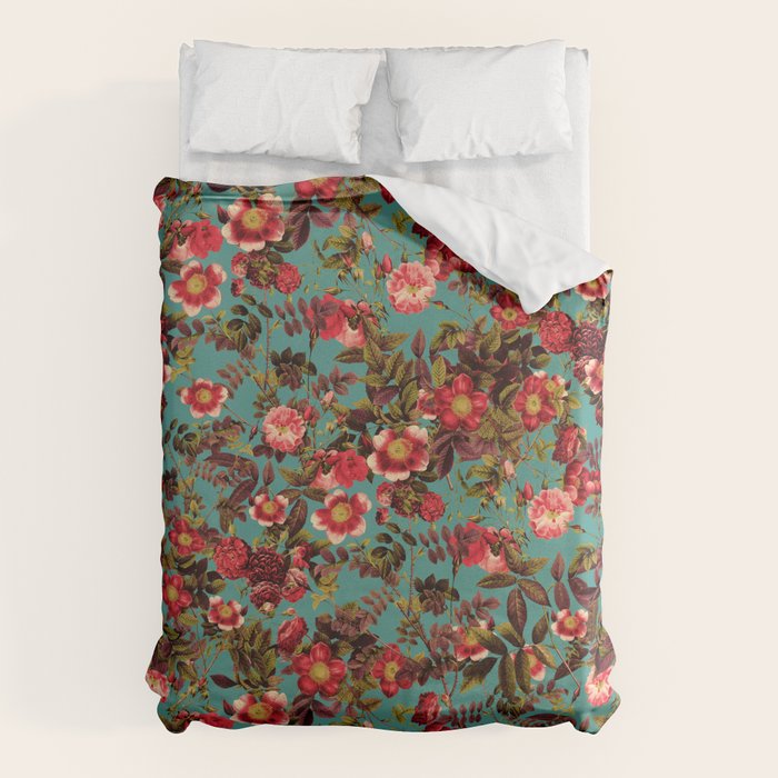 Spring Summer Floral Pattern Duvet Cover Gallery Image 6
