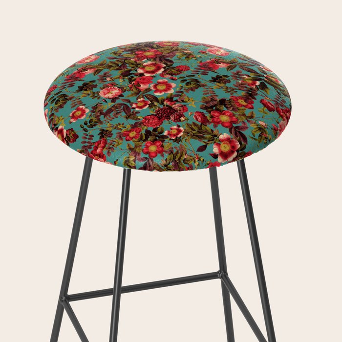 Spring Summer Floral Pattern Stool Gallery Image 2