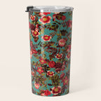 Spring Summer Floral Pattern Travel Mug Gallery Image 3