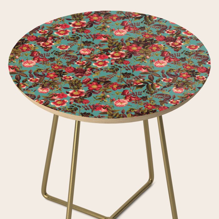 Spring Summer Floral Pattern Side Table Gallery Image 2
