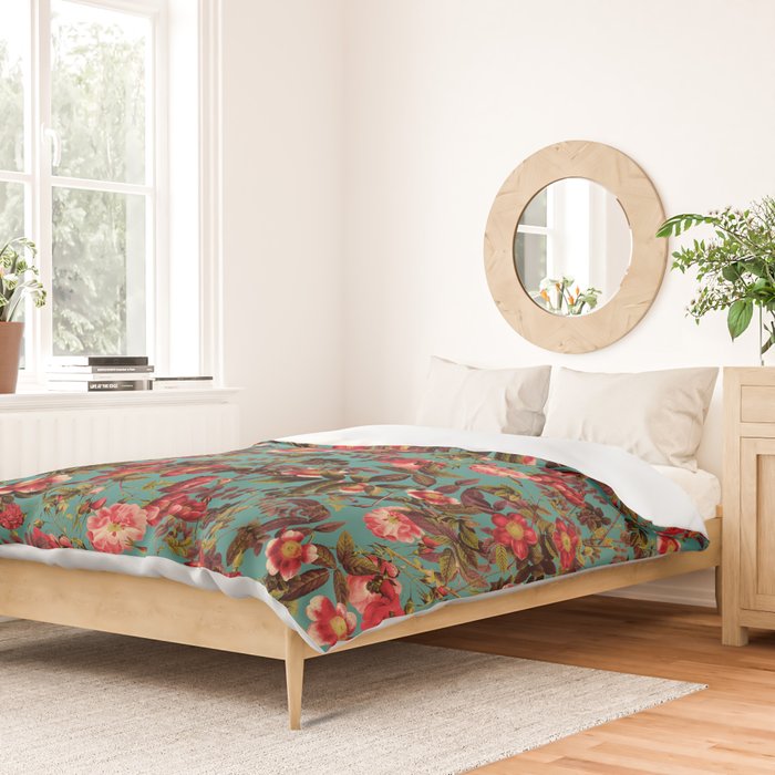 Spring Summer Floral Pattern Duvet Cover Gallery Image 2