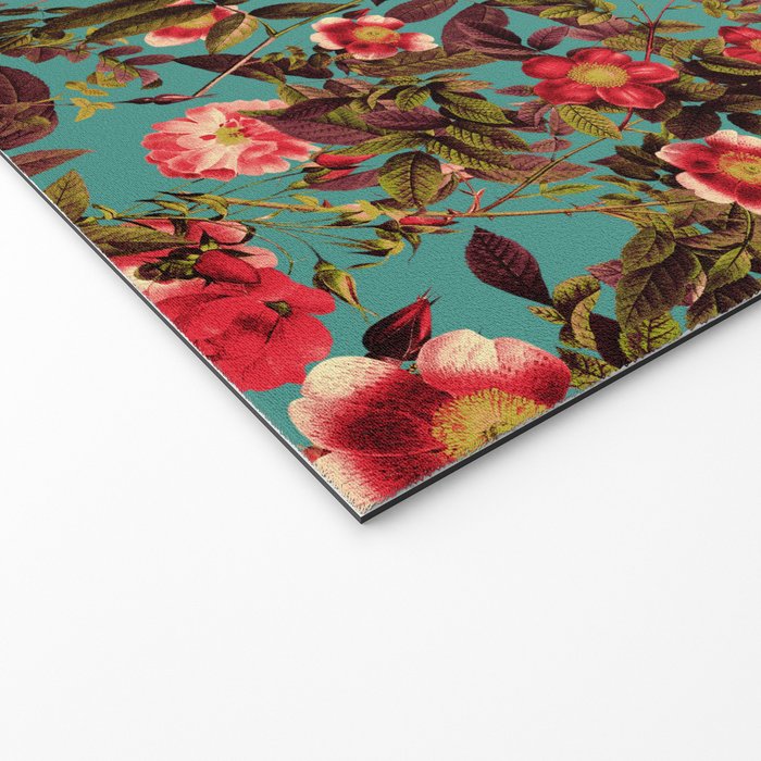 Spring Summer Floral Pattern Welcome Mat Gallery Image 2