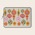 Christmas Tree Retro Ornaments Laptop Sleeve Gallery Image 1