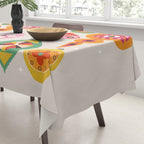 Christmas Tree Retro Ornaments Tablecloth Gallery Image 3
