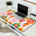 Christmas Tree Retro Ornaments Desk Mat Gallery Image 2