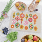 Christmas Tree Retro Ornaments Cutting Board Gallery Image 2
