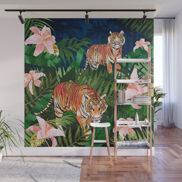 Tiger Dream Wall Mural Gallery Image 1