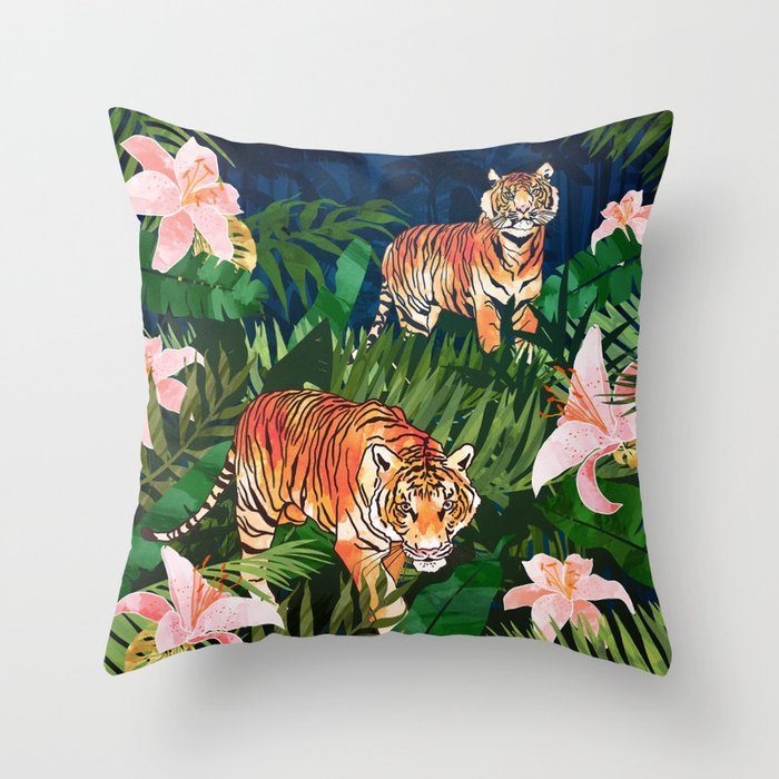 Tiger Dream Throw Pillow Gallery Image 6